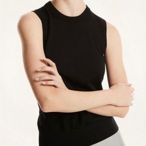 Brooks Brothers Extra-Fine Italian Merino Black Sleeveless Sweater Vest. Large